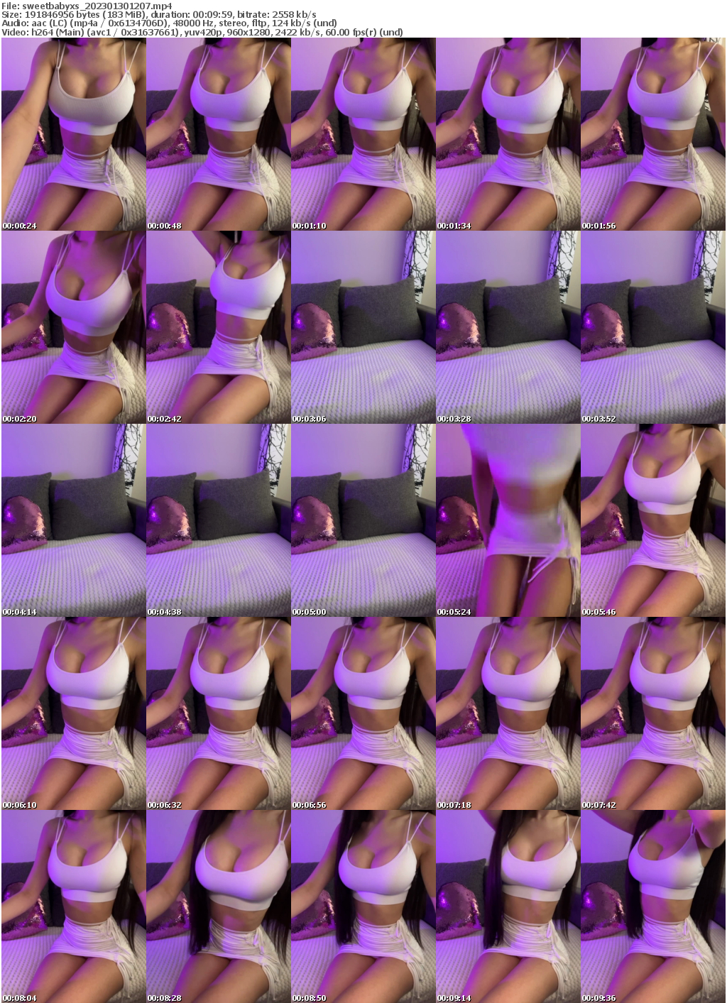 Preview thumb from sweetbabyxs on 2023-01-30 @ bongacams