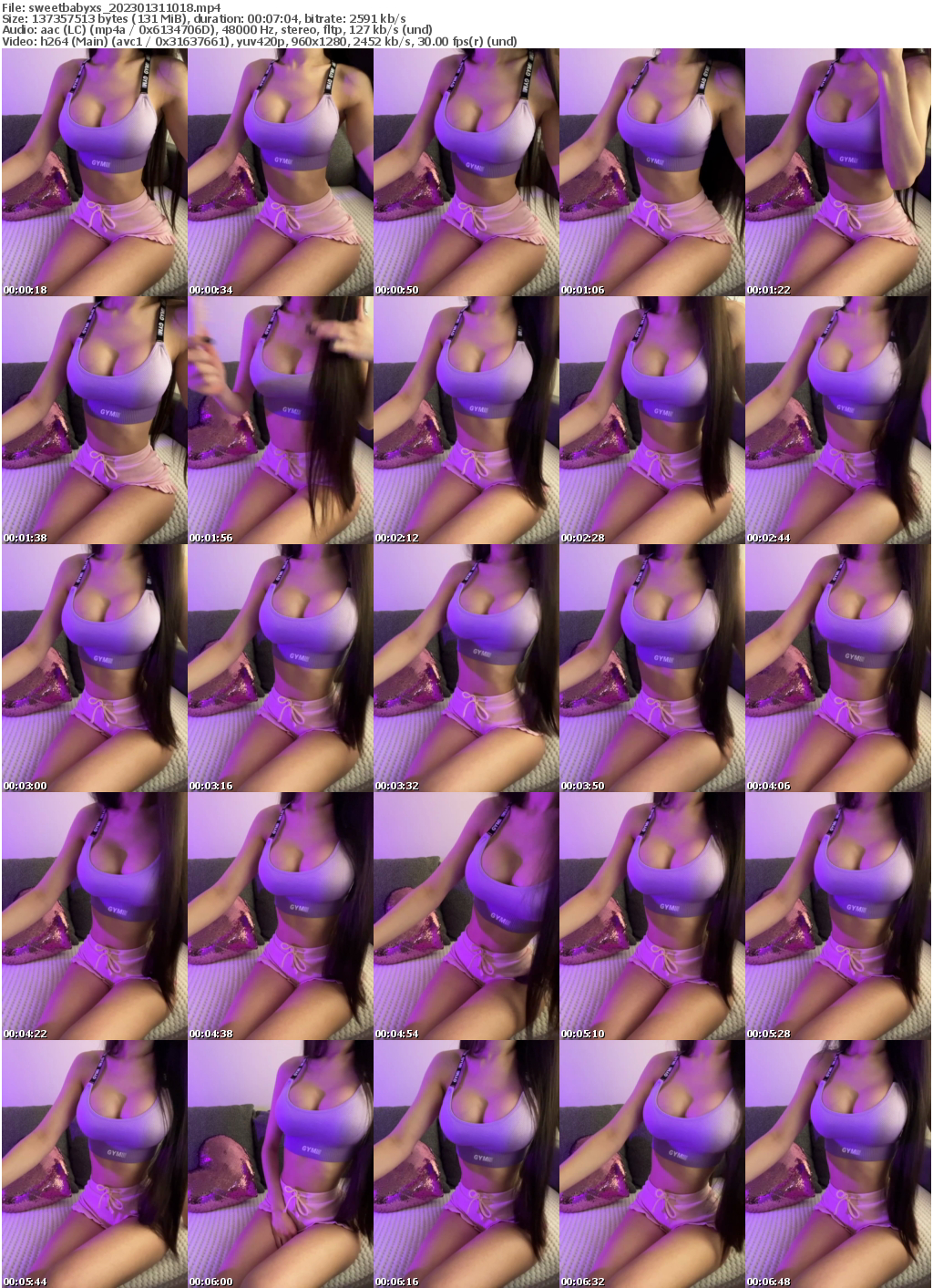 Preview thumb from sweetbabyxs on 2023-01-31 @ bongacams