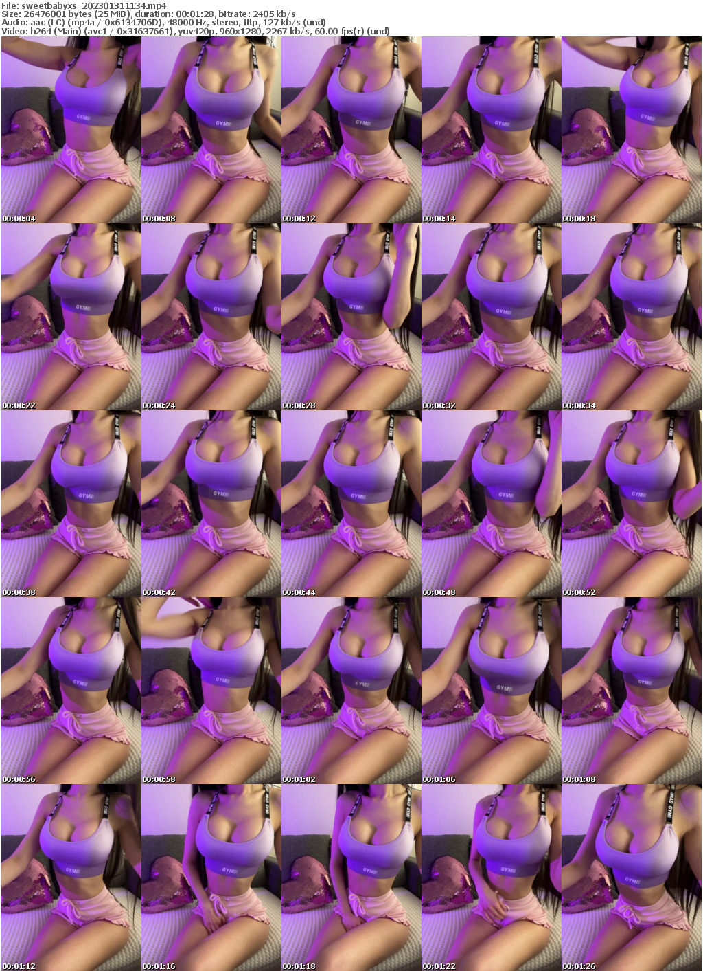 Preview thumb from sweetbabyxs on 2023-01-31 @ bongacams