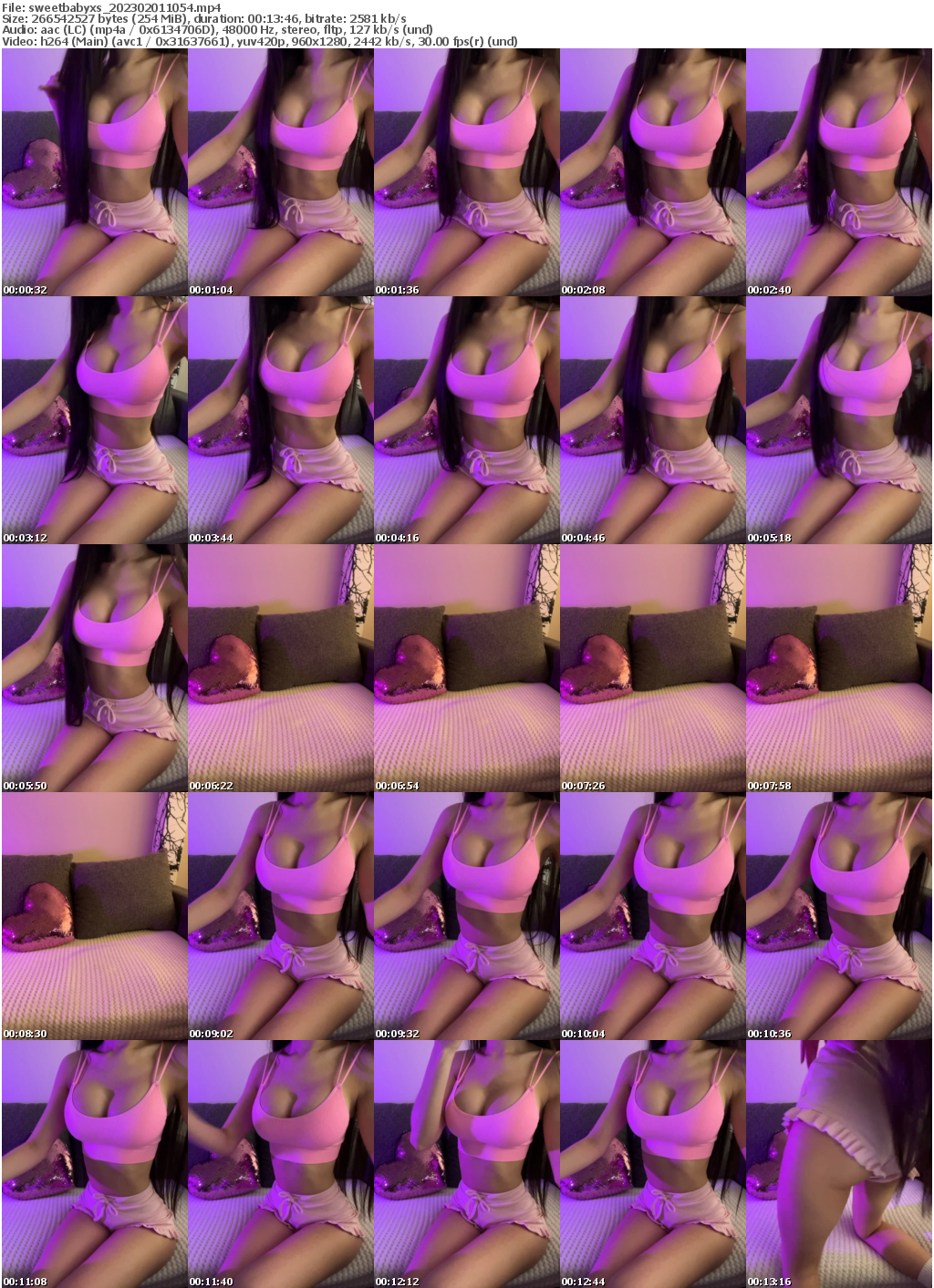 Preview thumb from sweetbabyxs on 2023-02-01 @ bongacams