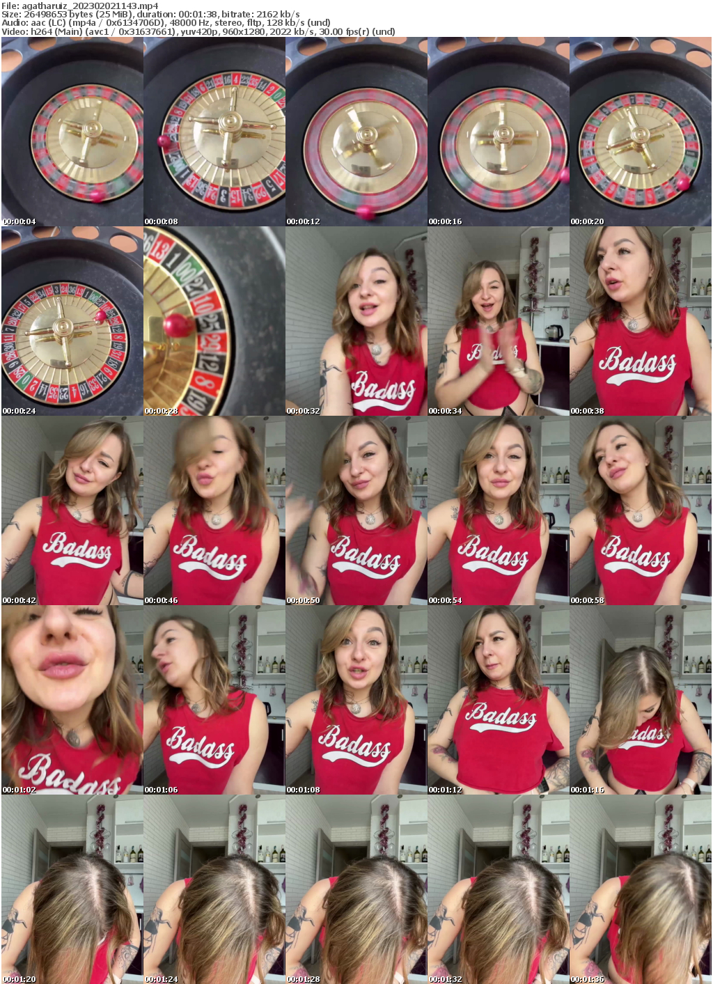 Preview thumb from agatharuiz on 2023-02-02 @ bongacams