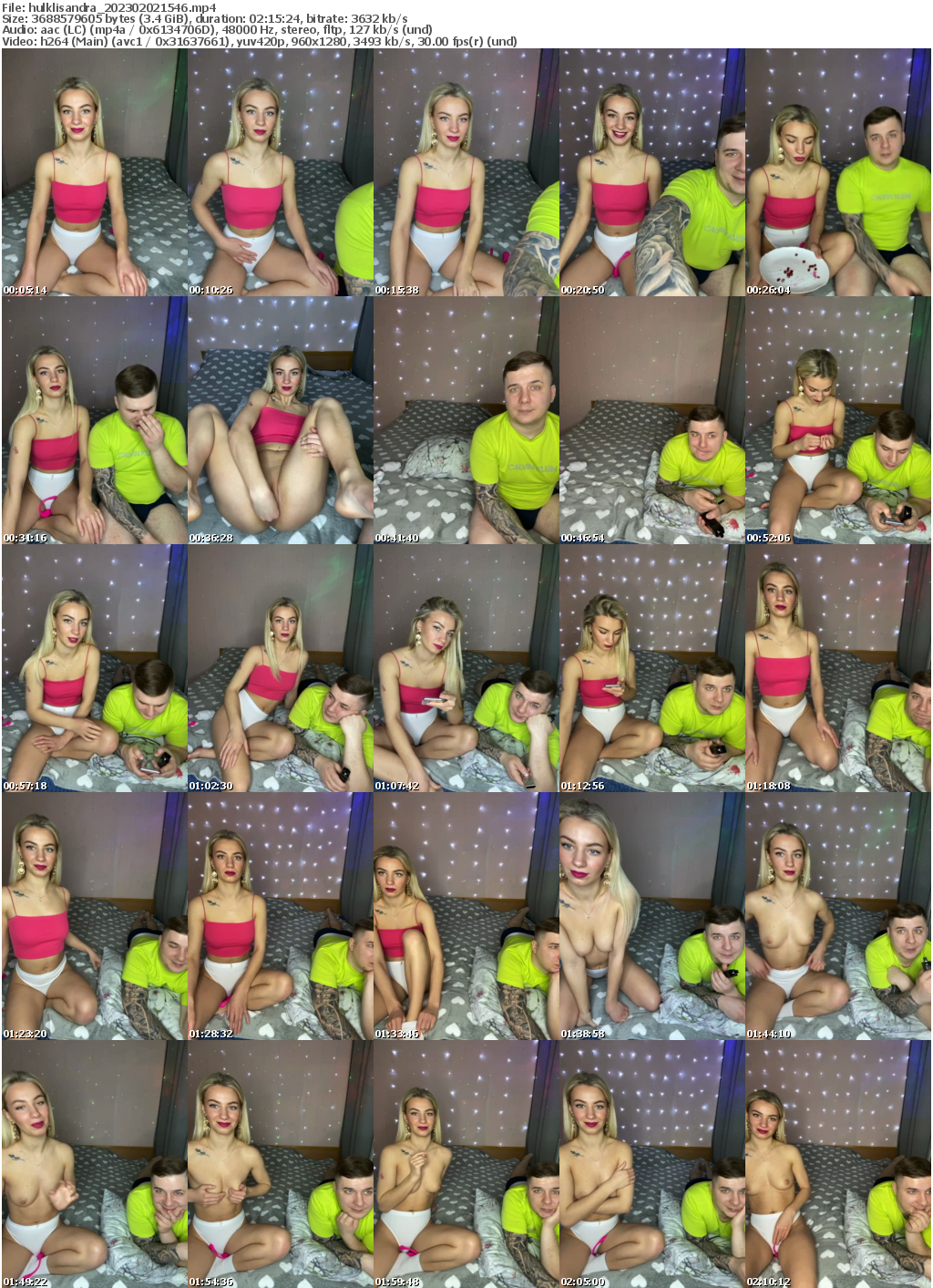 Preview thumb from hulklisandra on 2023-02-02 @ bongacams