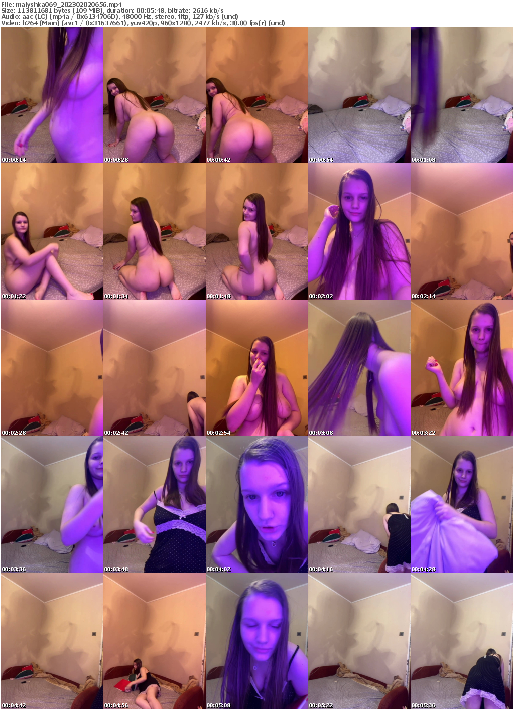 Preview thumb from malyshka069 on 2023-02-02 @ bongacams