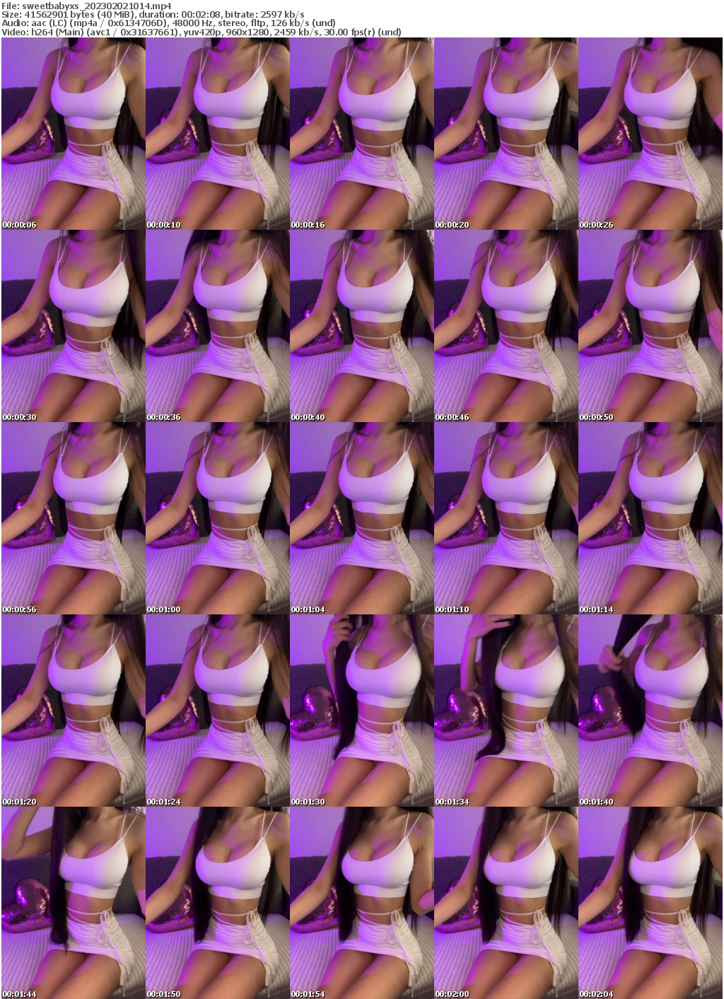 Preview thumb from sweetbabyxs on 2023-02-02 @ bongacams