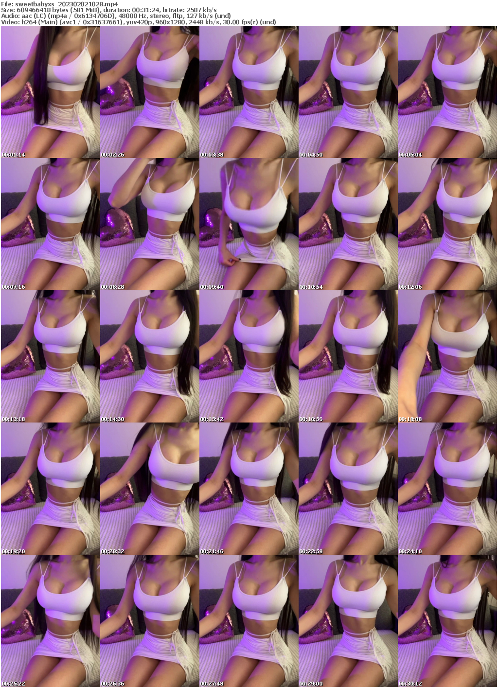 Preview thumb from sweetbabyxs on 2023-02-02 @ bongacams