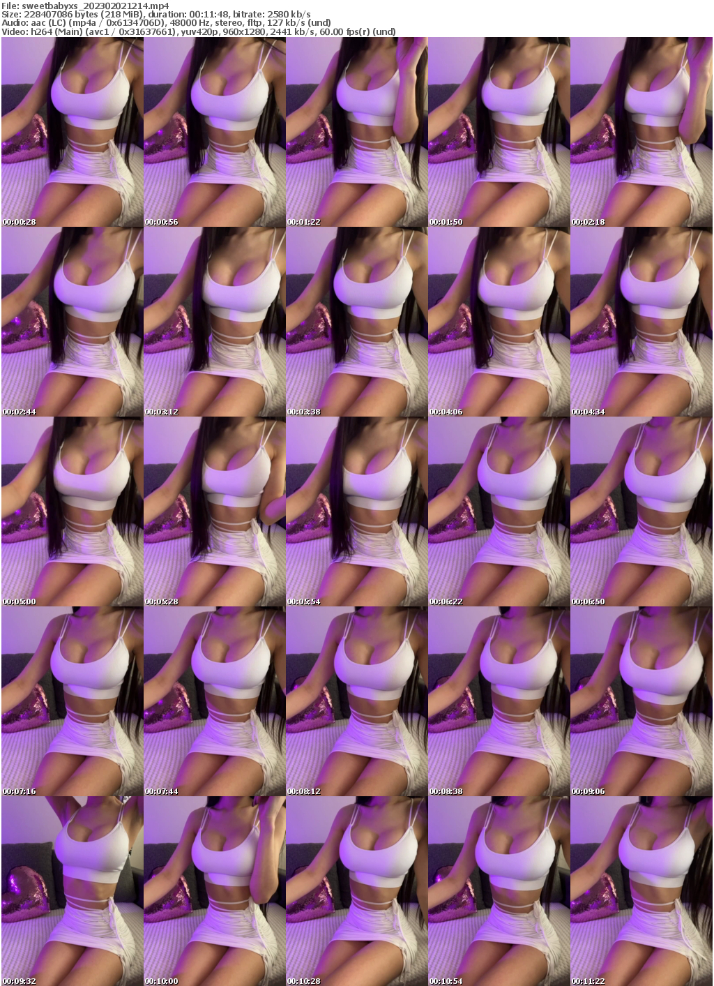 Preview thumb from sweetbabyxs on 2023-02-02 @ bongacams