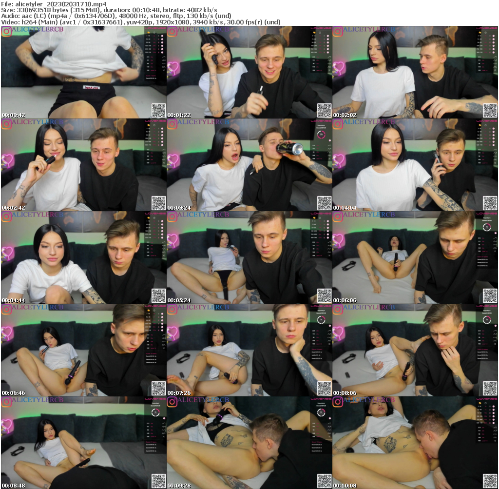 Preview thumb from alicetyler on 2023-02-03 @ bongacams