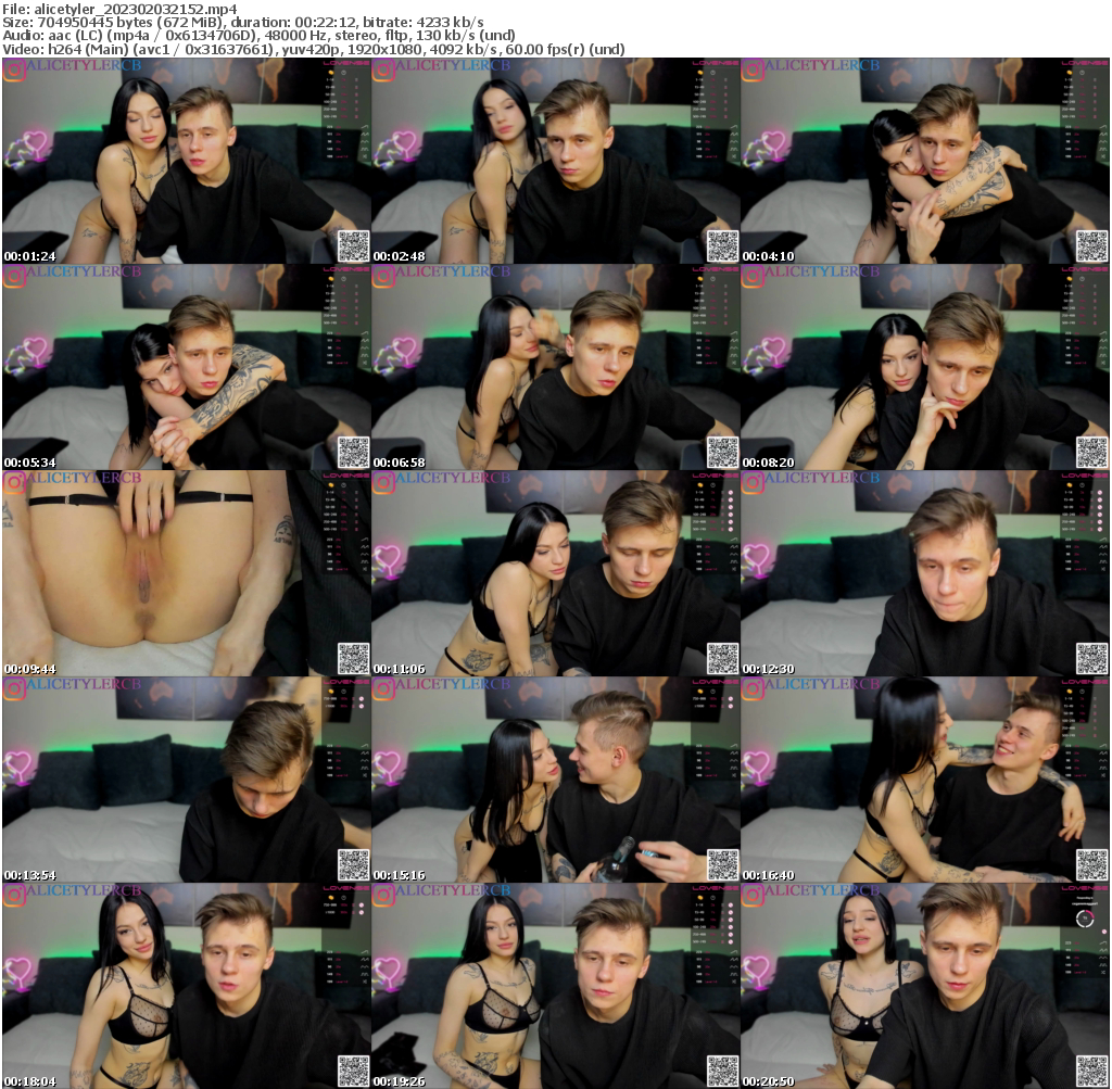 Preview thumb from alicetyler on 2023-02-03 @ bongacams