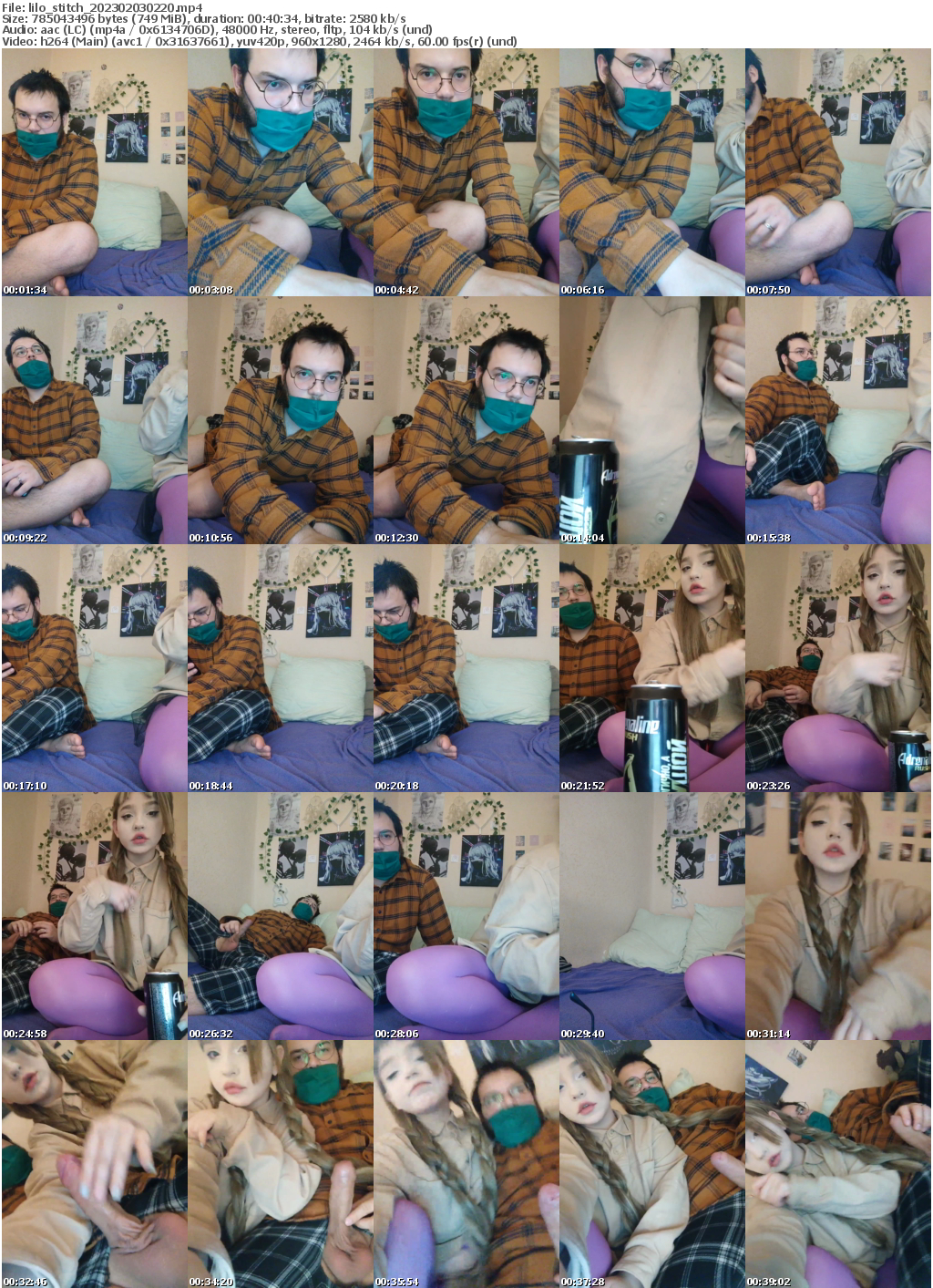 Preview thumb from lilo_stitch on 2023-02-03 @ bongacams