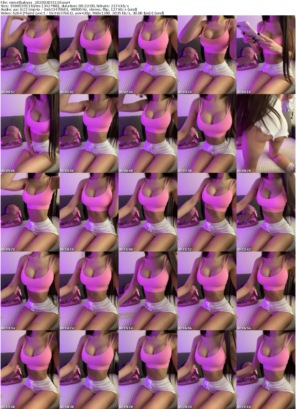 Preview thumb from sweetbabyxs on 2023-02-03 @ bongacams