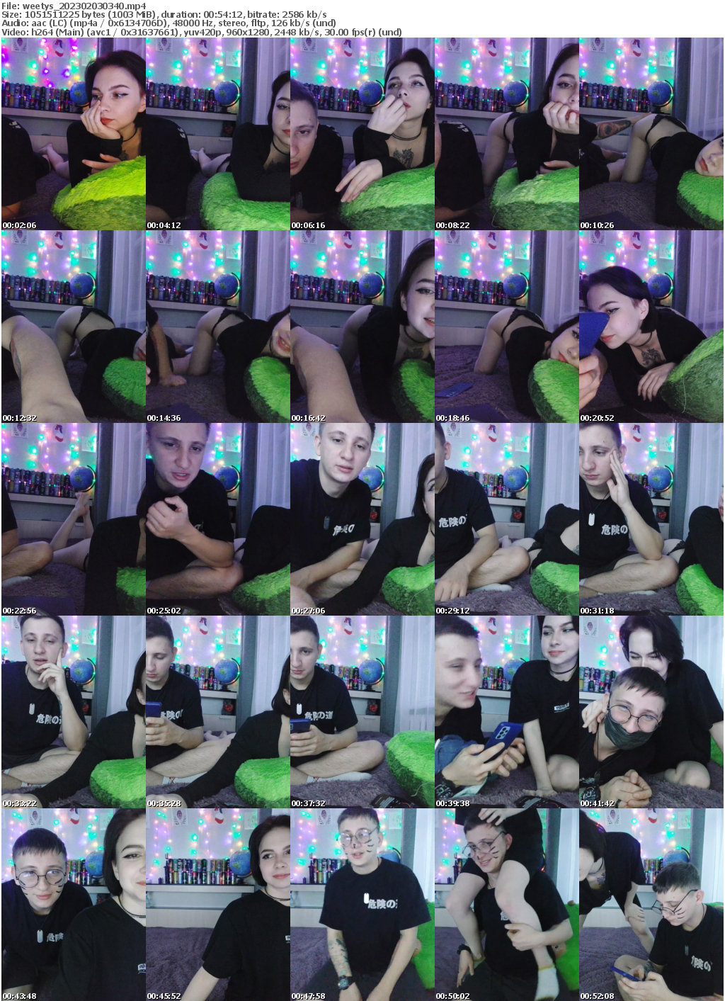 Preview thumb from weetys on 2023-02-03 @ bongacams