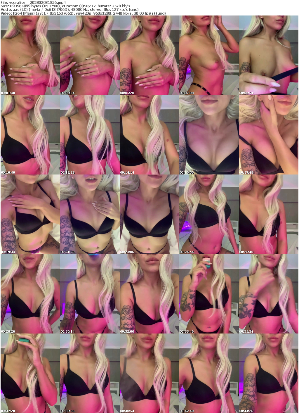 Preview thumb from youralice_ on 2023-02-03 @ bongacams