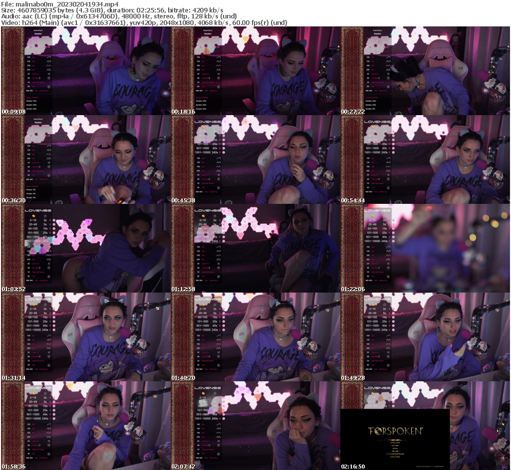 Preview thumb from malinabo0m on 2023-02-04 @ bongacams