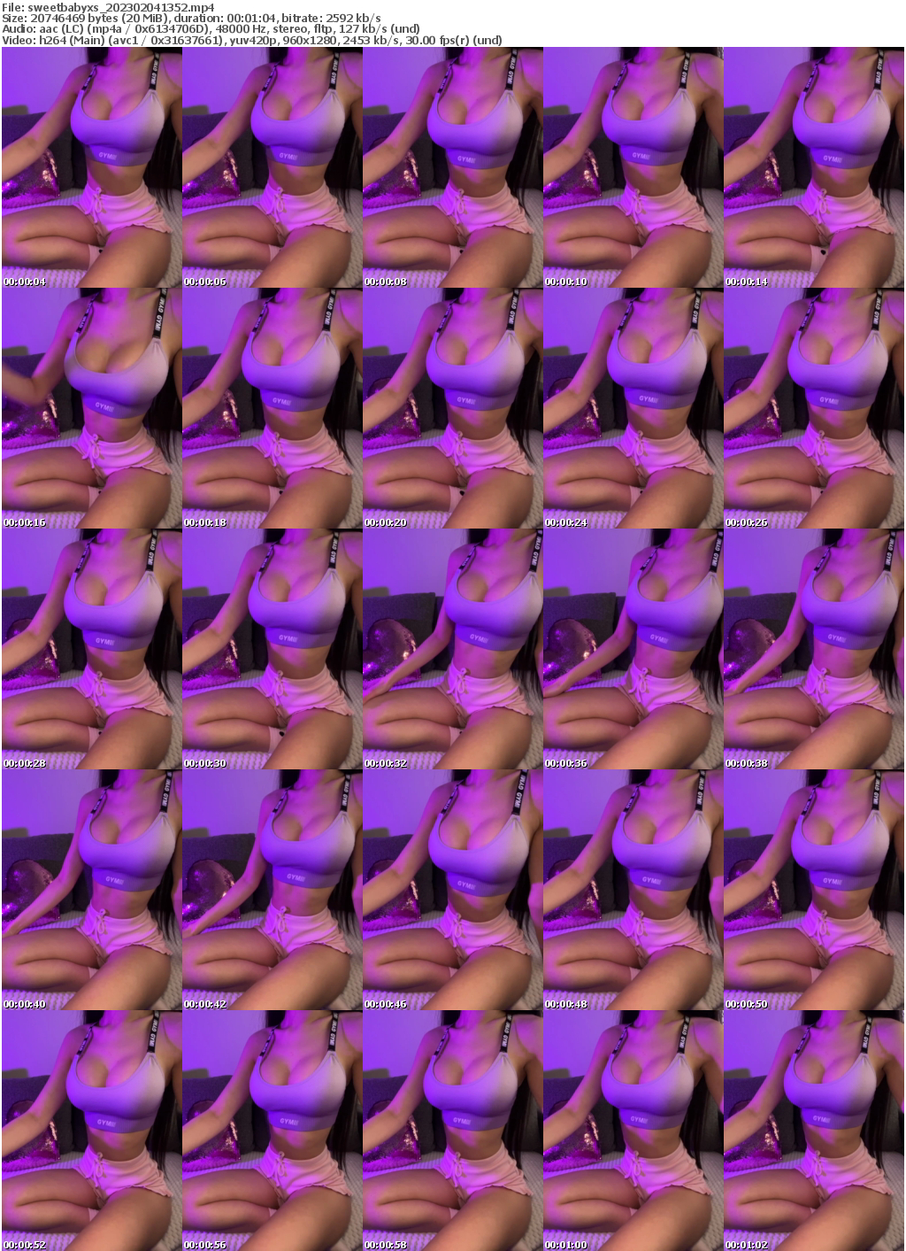 Preview thumb from sweetbabyxs on 2023-02-04 @ bongacams