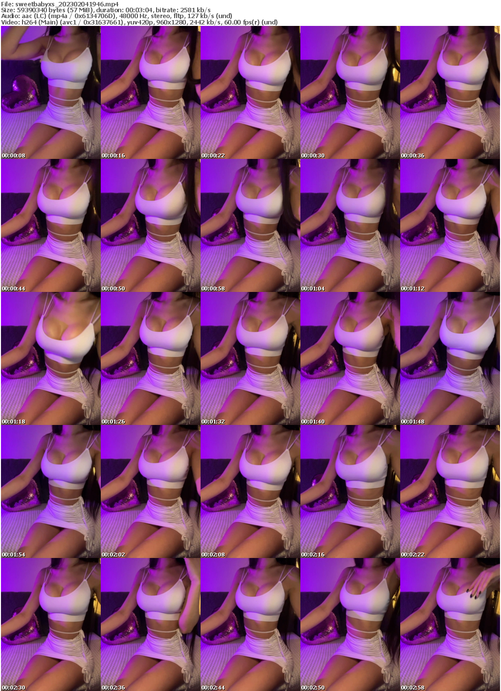 Preview thumb from sweetbabyxs on 2023-02-04 @ bongacams