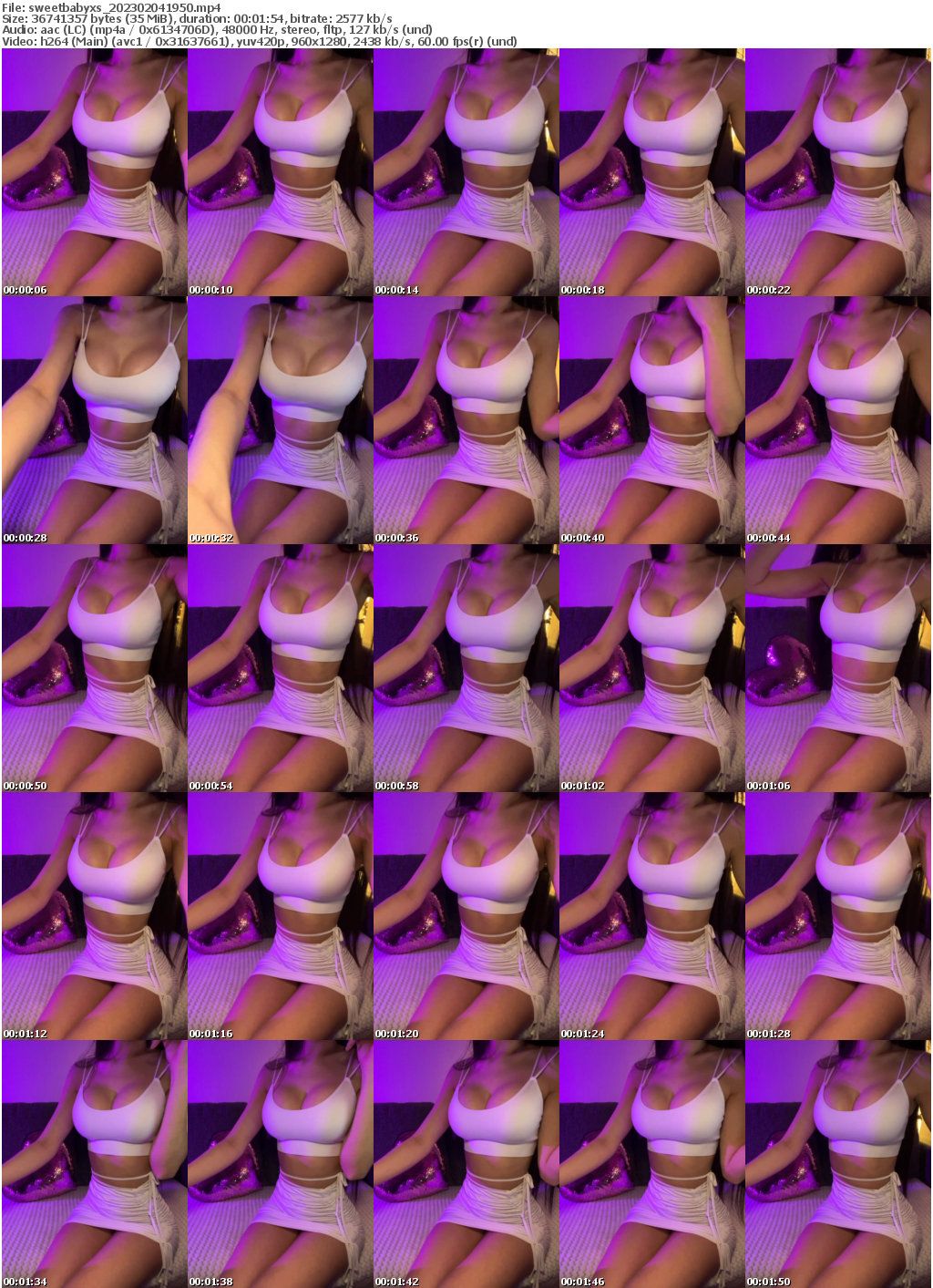 Preview thumb from sweetbabyxs on 2023-02-04 @ bongacams