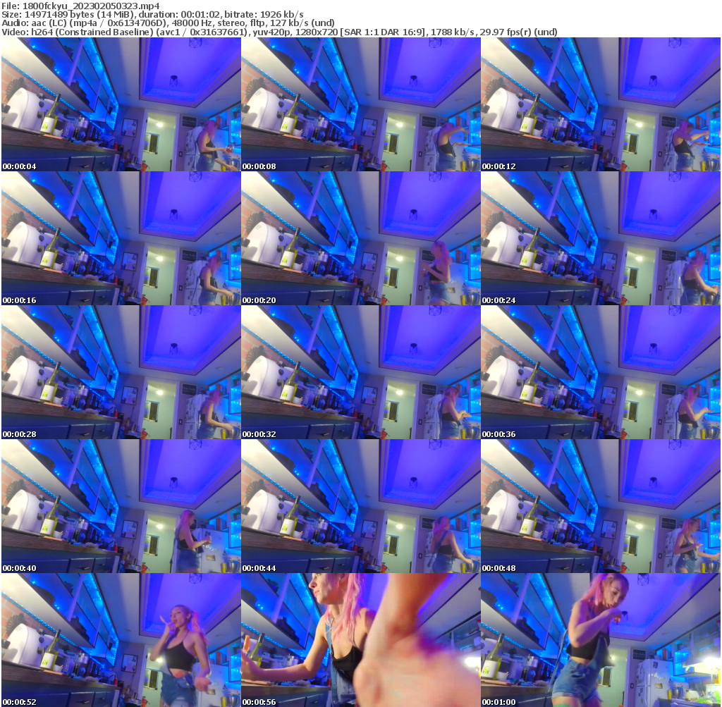 Preview thumb from 1800fckyu on 2023-02-05 @ bongacams