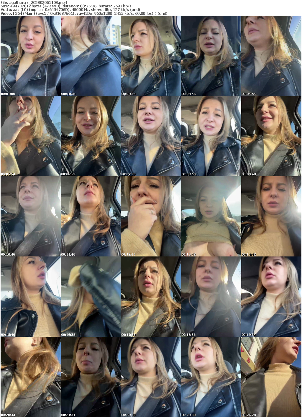Preview thumb from agatharuiz on 2023-02-06 @ bongacams