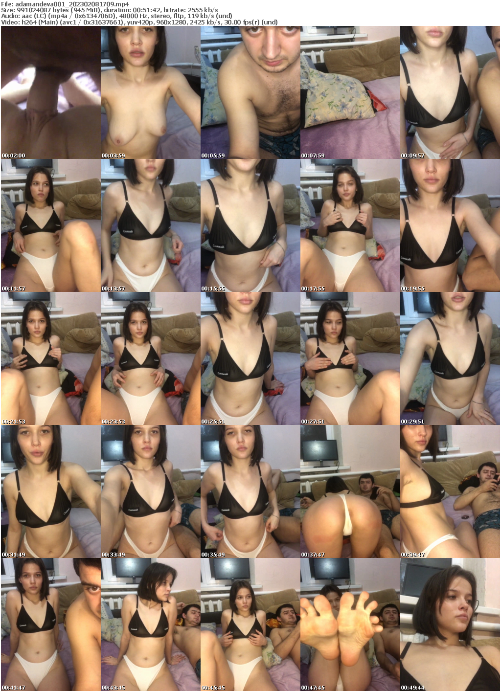 Preview thumb from adamandeva001 on 2023-02-08 @ bongacams