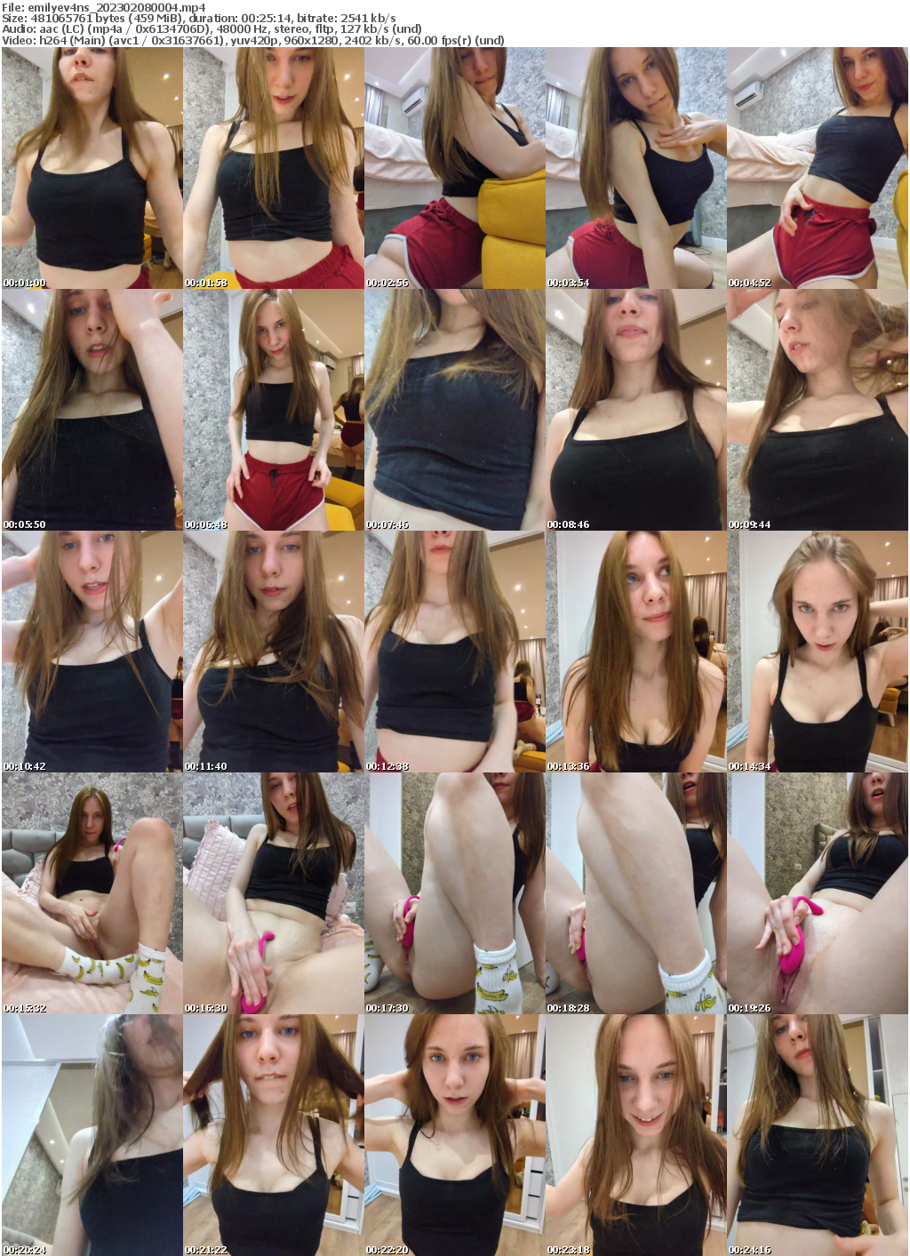 Preview thumb from emilyev4ns on 2023-02-08 @ bongacams