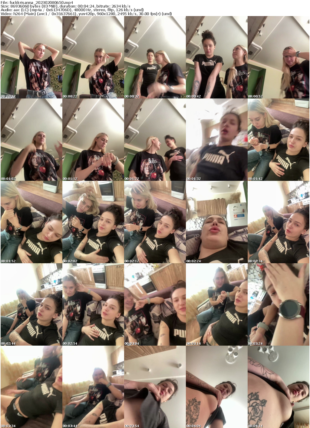 Preview thumb from fuckkrisanna on 2023-02-08 @ bongacams