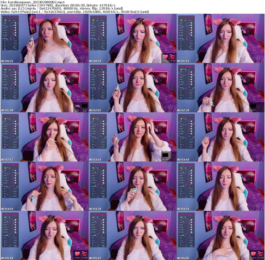 Preview thumb from karolinaqueen on 2023-02-08 @ bongacams