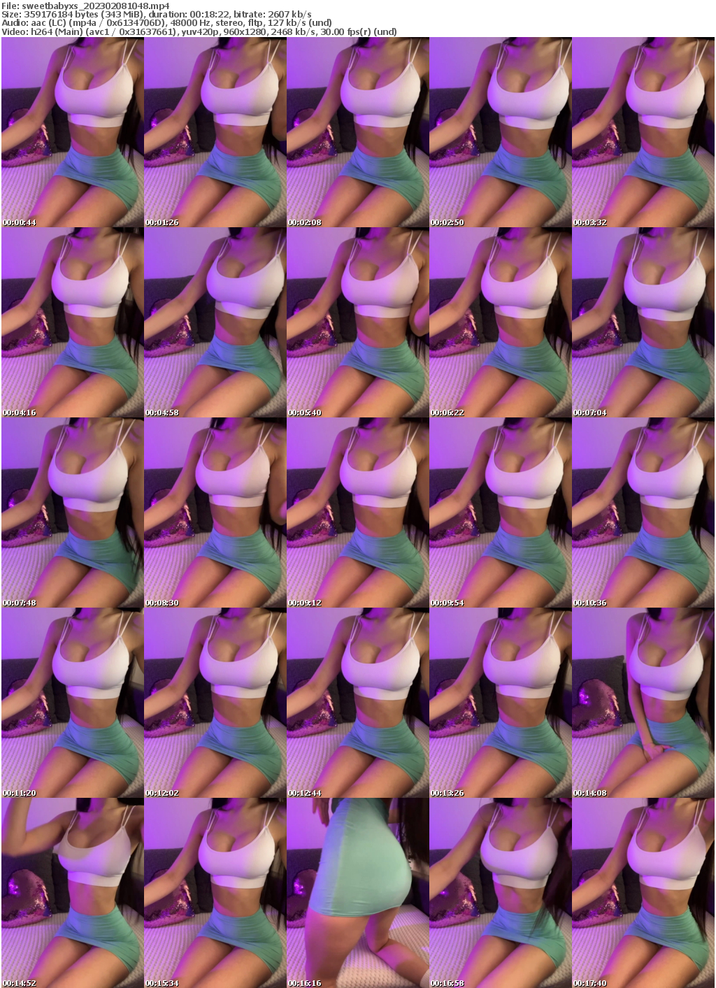 Preview thumb from sweetbabyxs on 2023-02-08 @ bongacams