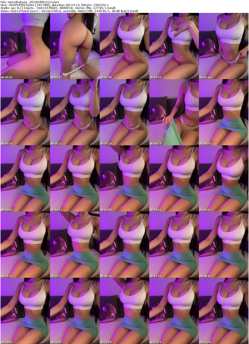 Preview thumb from sweetbabyxs on 2023-02-08 @ bongacams