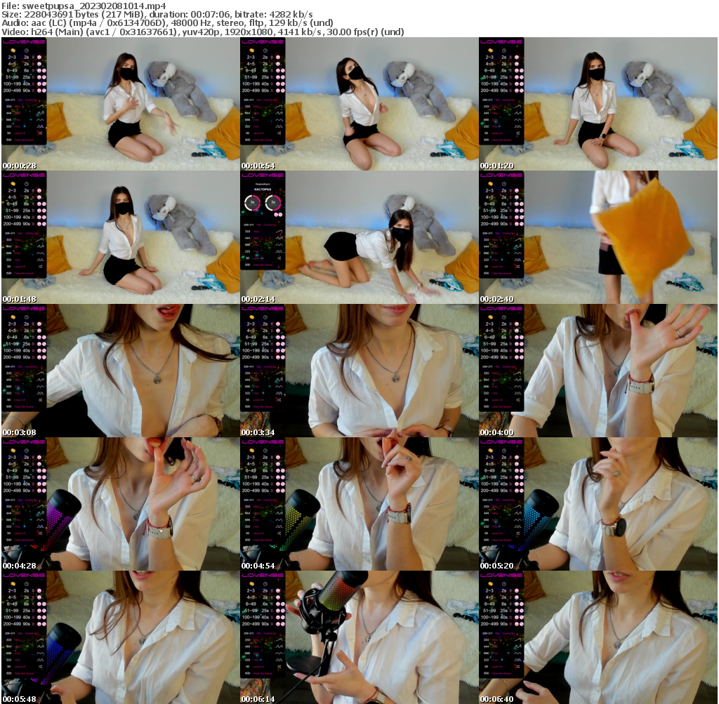 Preview thumb from sweetpupsa on 2023-02-08 @ bongacams