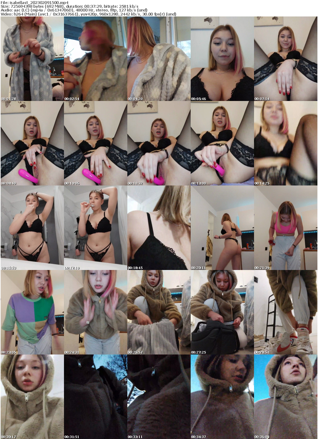 Preview thumb from isabellast on 2023-02-09 @ bongacams