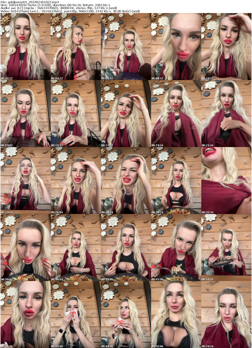 Preview thumb from goldpussy69 on 2023-02-10 @ bongacams