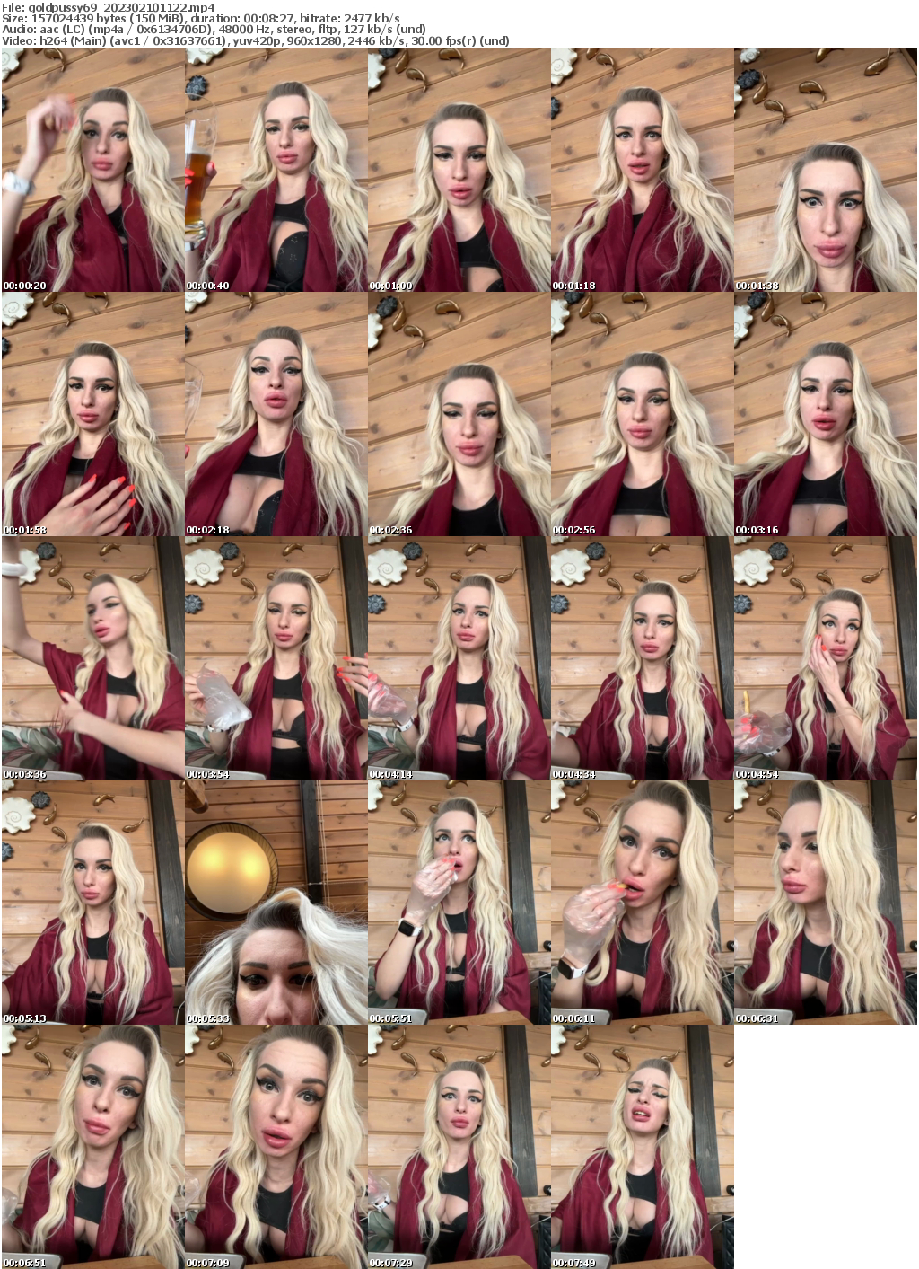 Preview thumb from goldpussy69 on 2023-02-10 @ bongacams