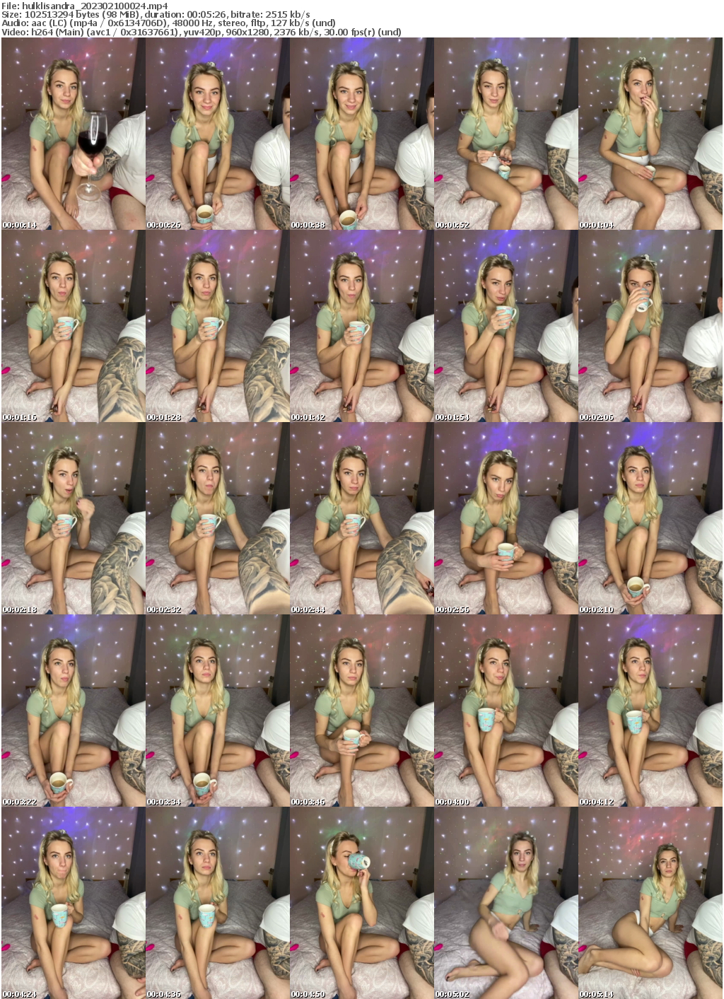 Preview thumb from hulklisandra on 2023-02-10 @ bongacams