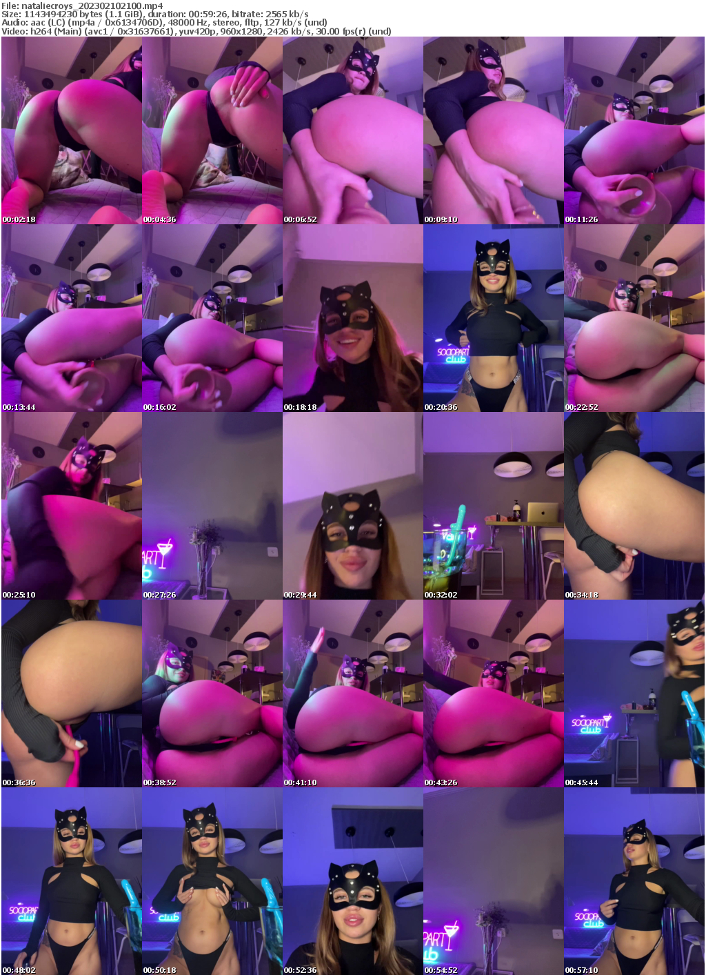 Preview thumb from nataliecroys on 2023-02-10 @ bongacams