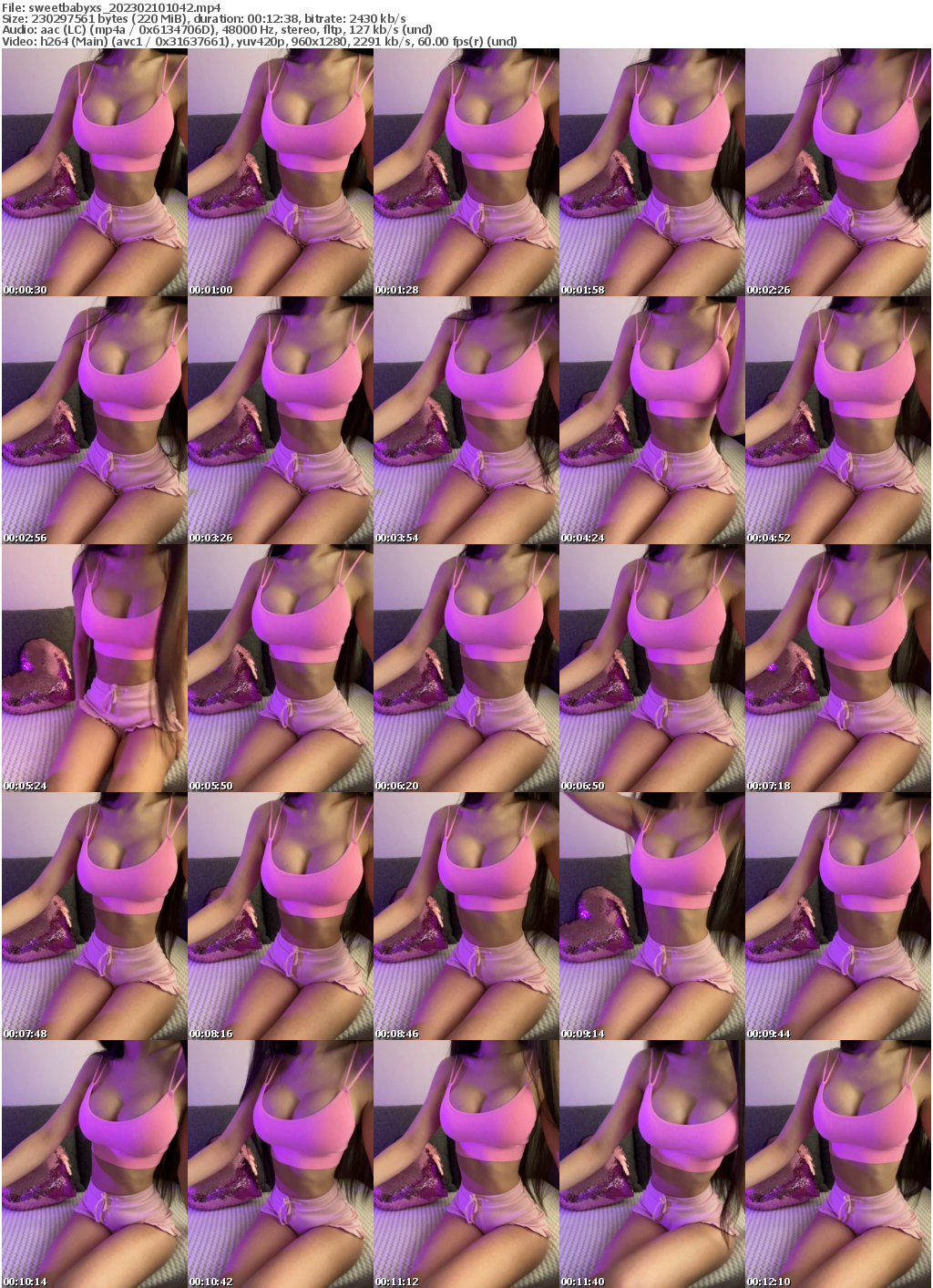 Preview thumb from sweetbabyxs on 2023-02-10 @ bongacams