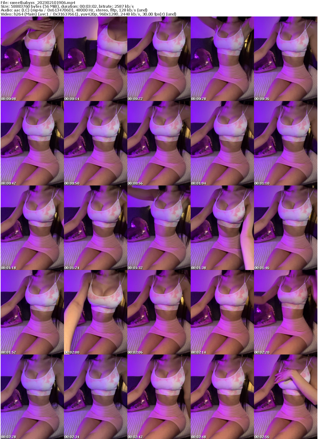 Preview thumb from sweetbabyxs on 2023-02-10 @ bongacams