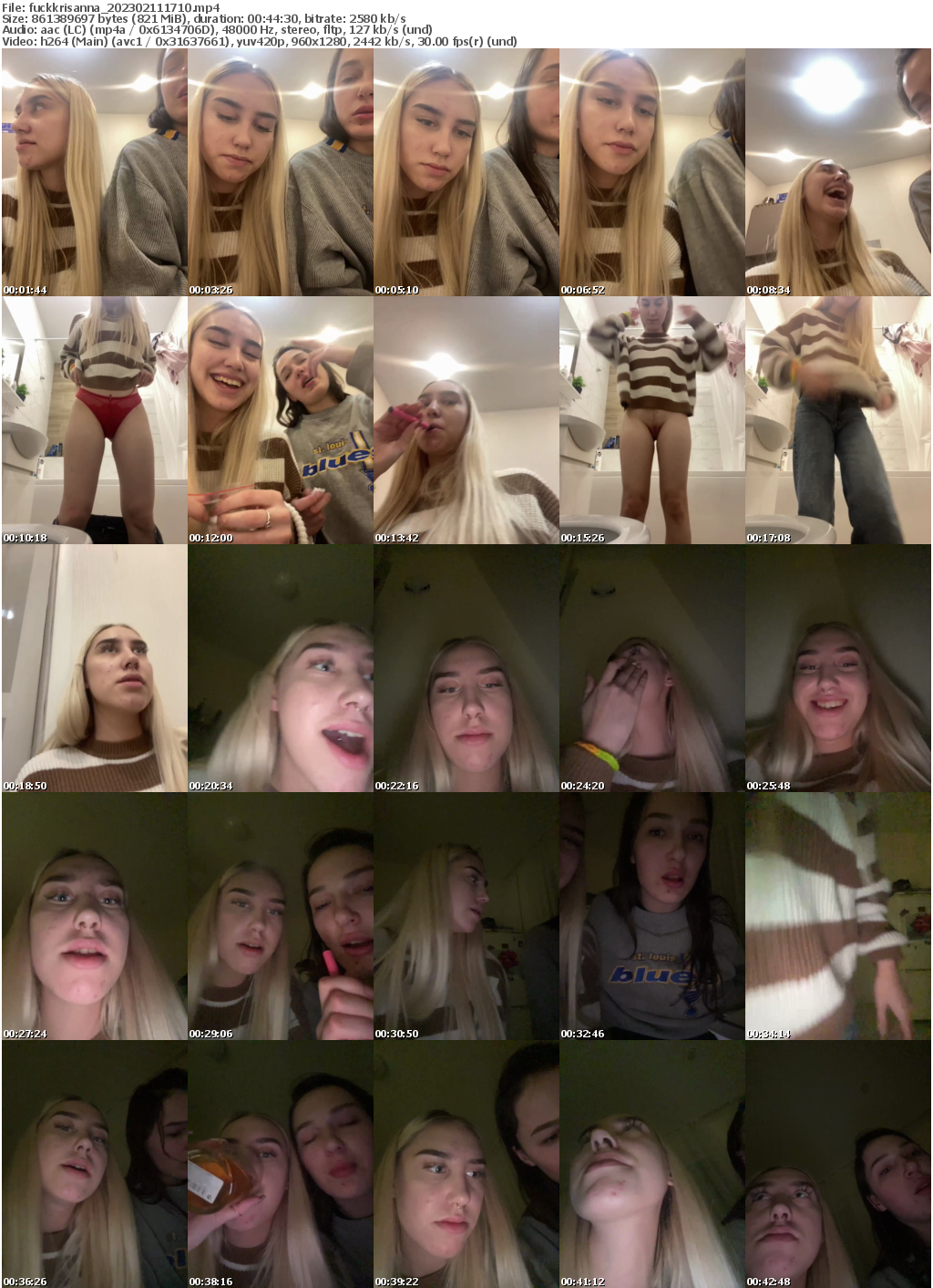 Preview thumb from fuckkrisanna on 2023-02-11 @ bongacams