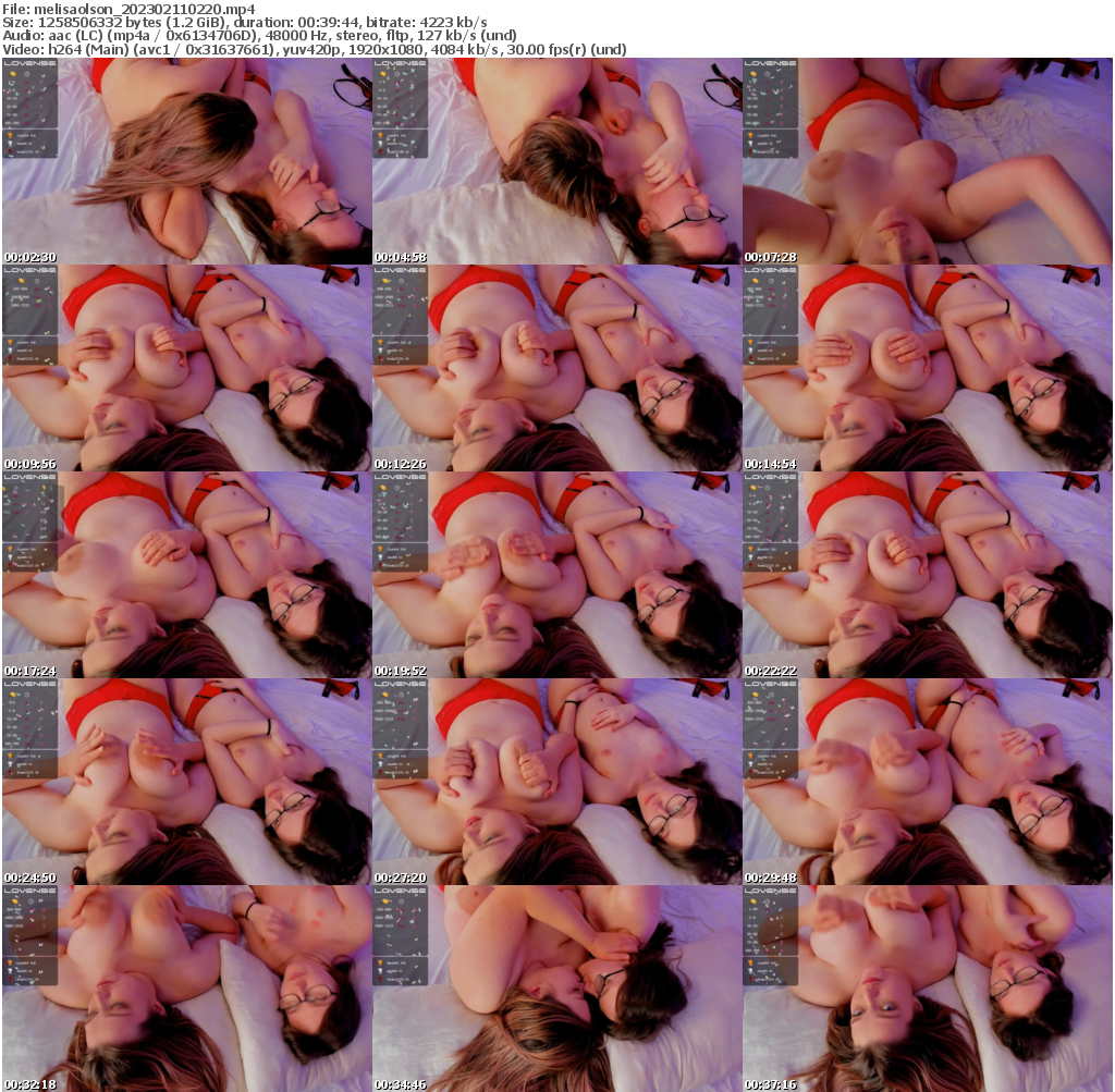 Preview thumb from melisaolson on 2023-02-11 @ bongacams