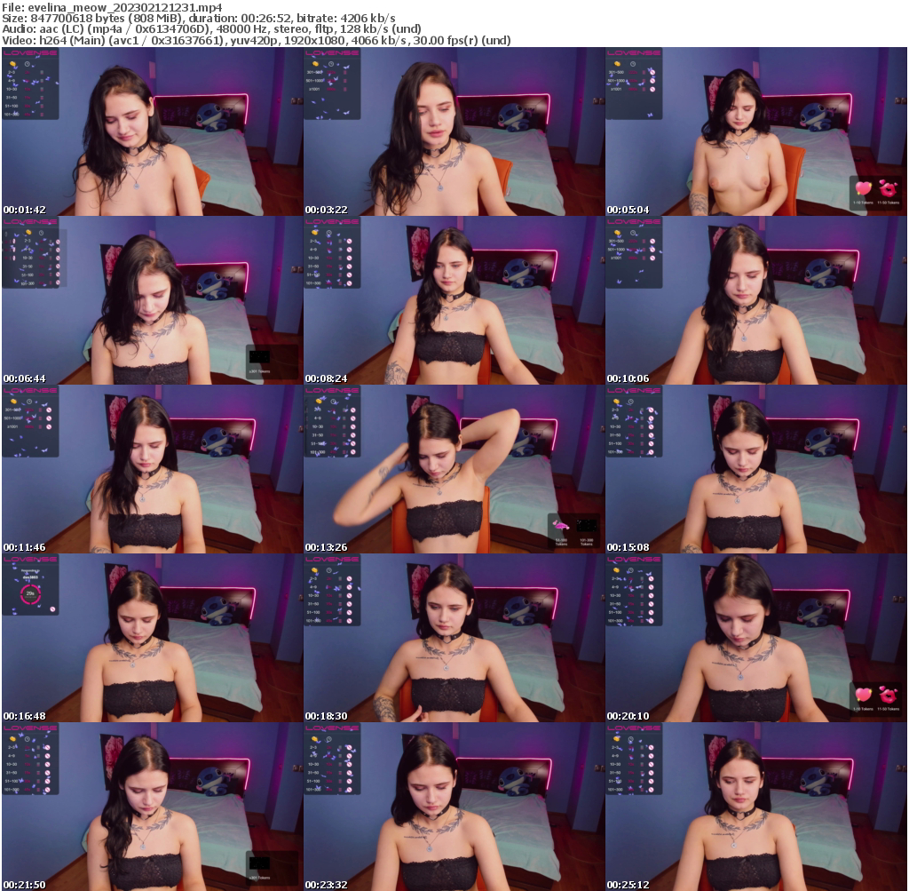 Preview thumb from evelina_meow on 2023-02-12 @ bongacams