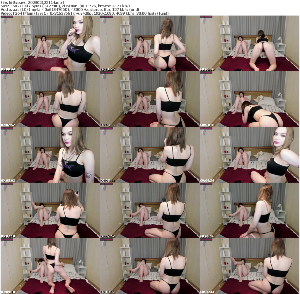Preview thumb from kittypays on 2023-02-12 @ bongacams