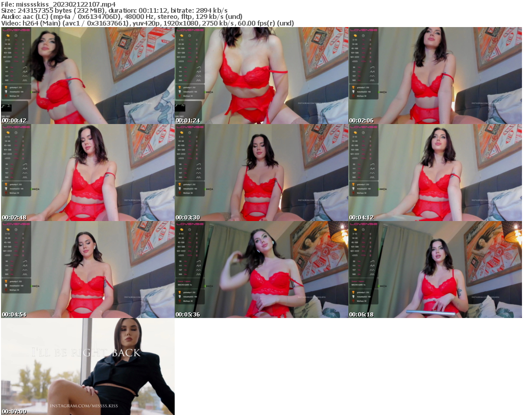 Preview thumb from misssskiss on 2023-02-12 @ bongacams