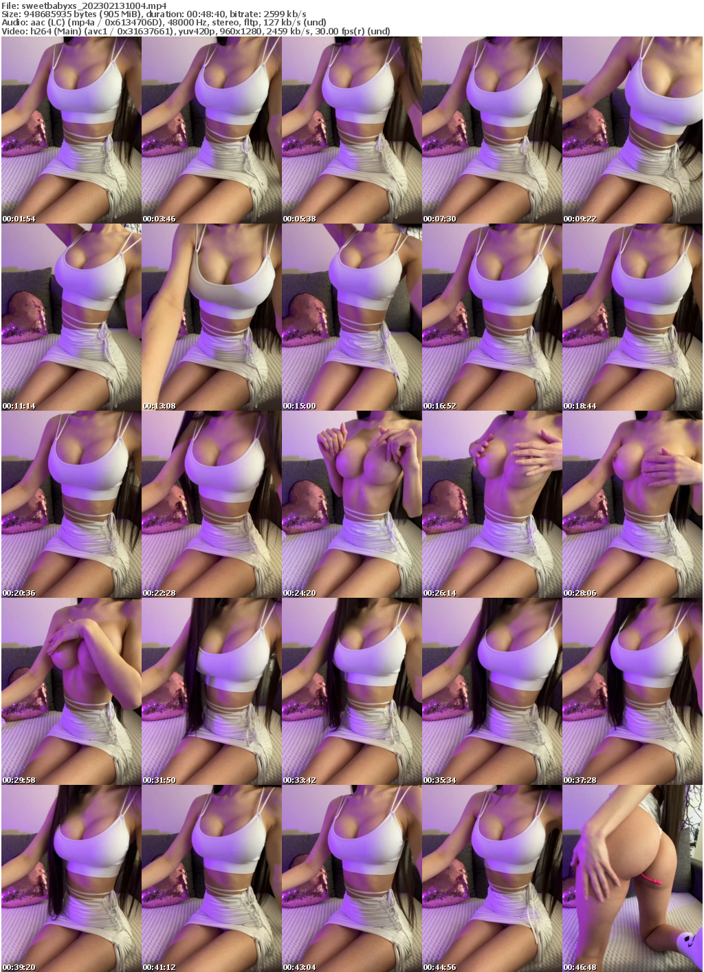 Preview thumb from sweetbabyxs on 2023-02-13 @ bongacams