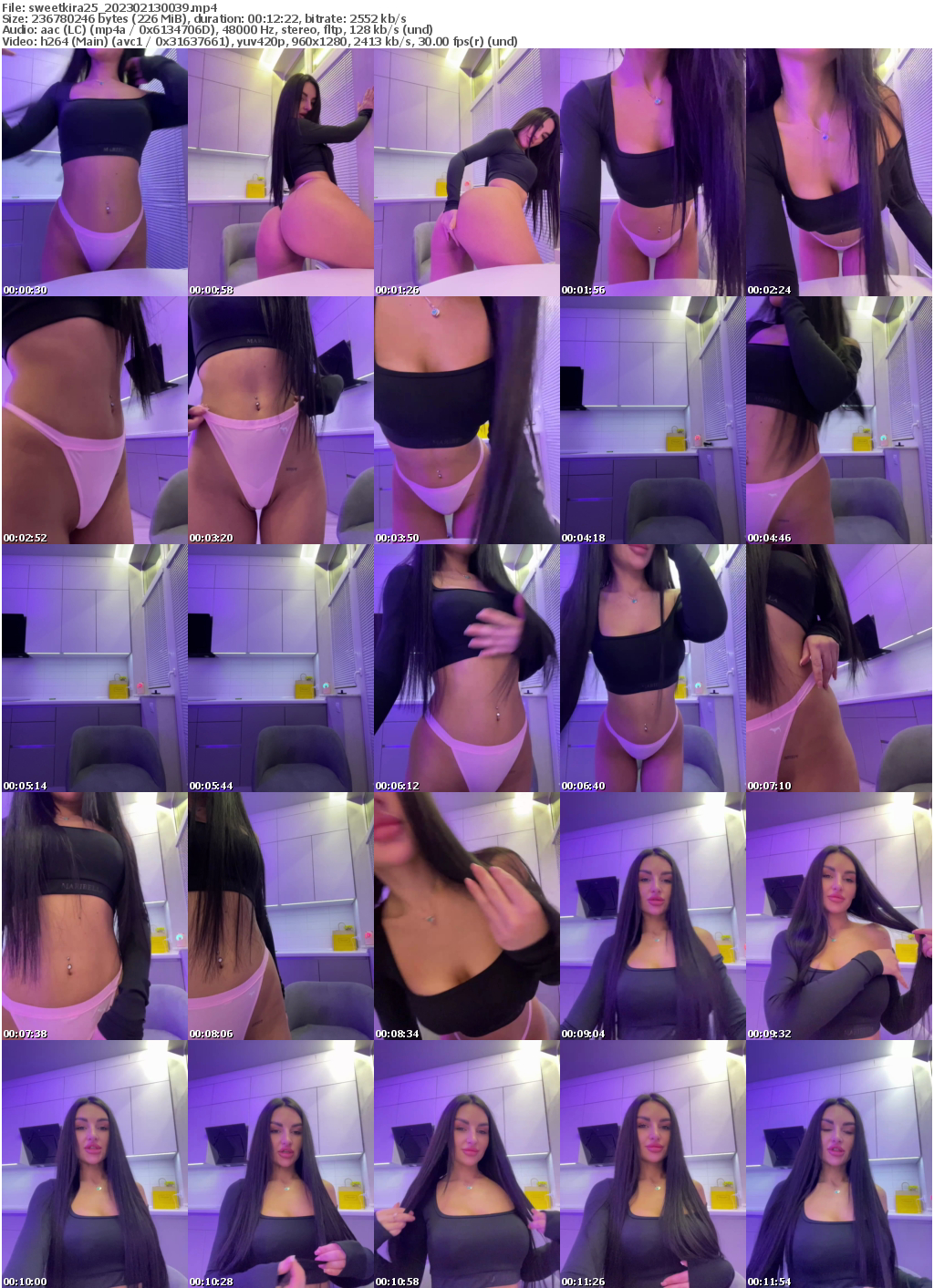 Preview thumb from sweetkira25 on 2023-02-13 @ bongacams