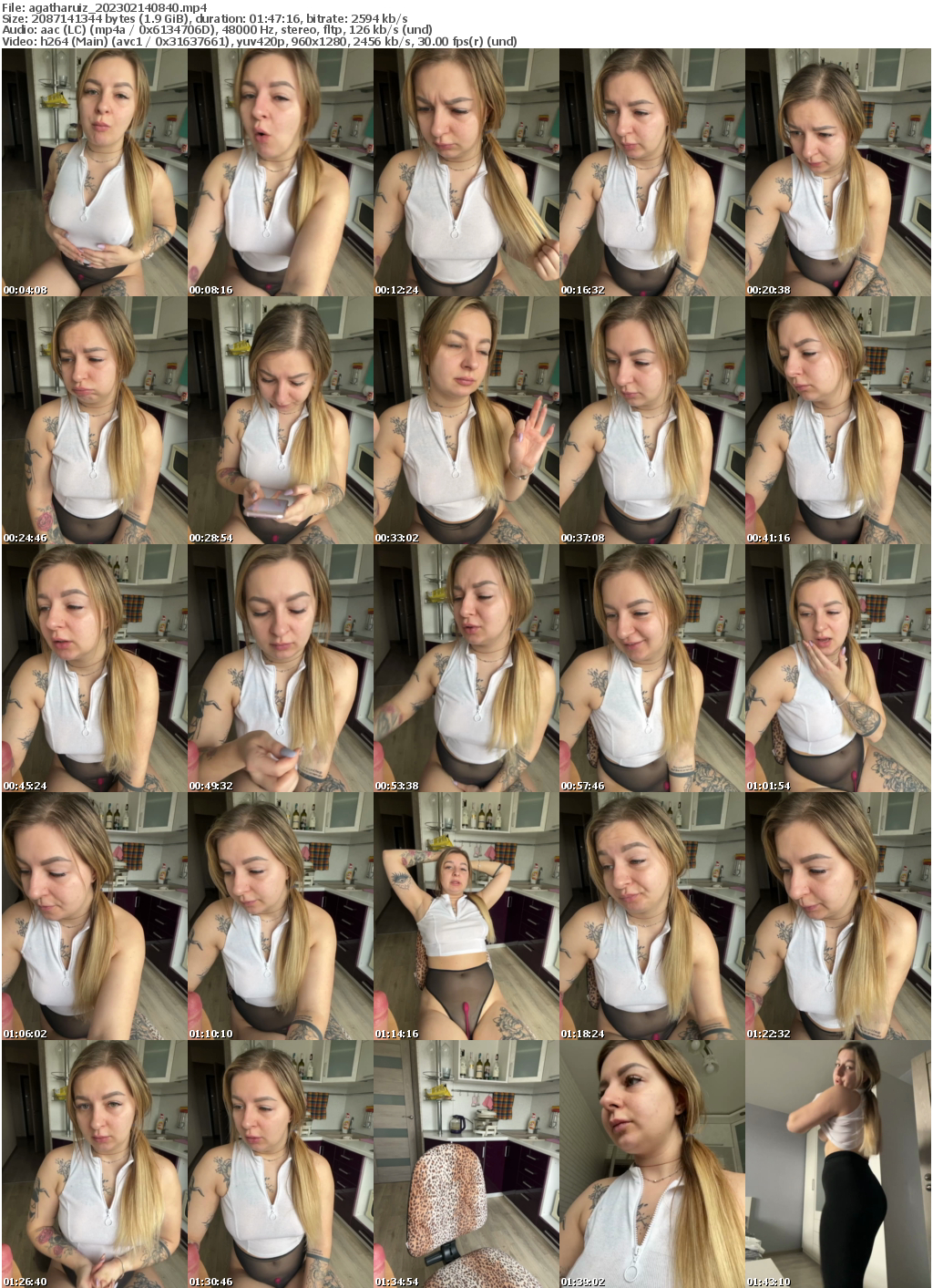 Preview thumb from agatharuiz on 2023-02-14 @ bongacams