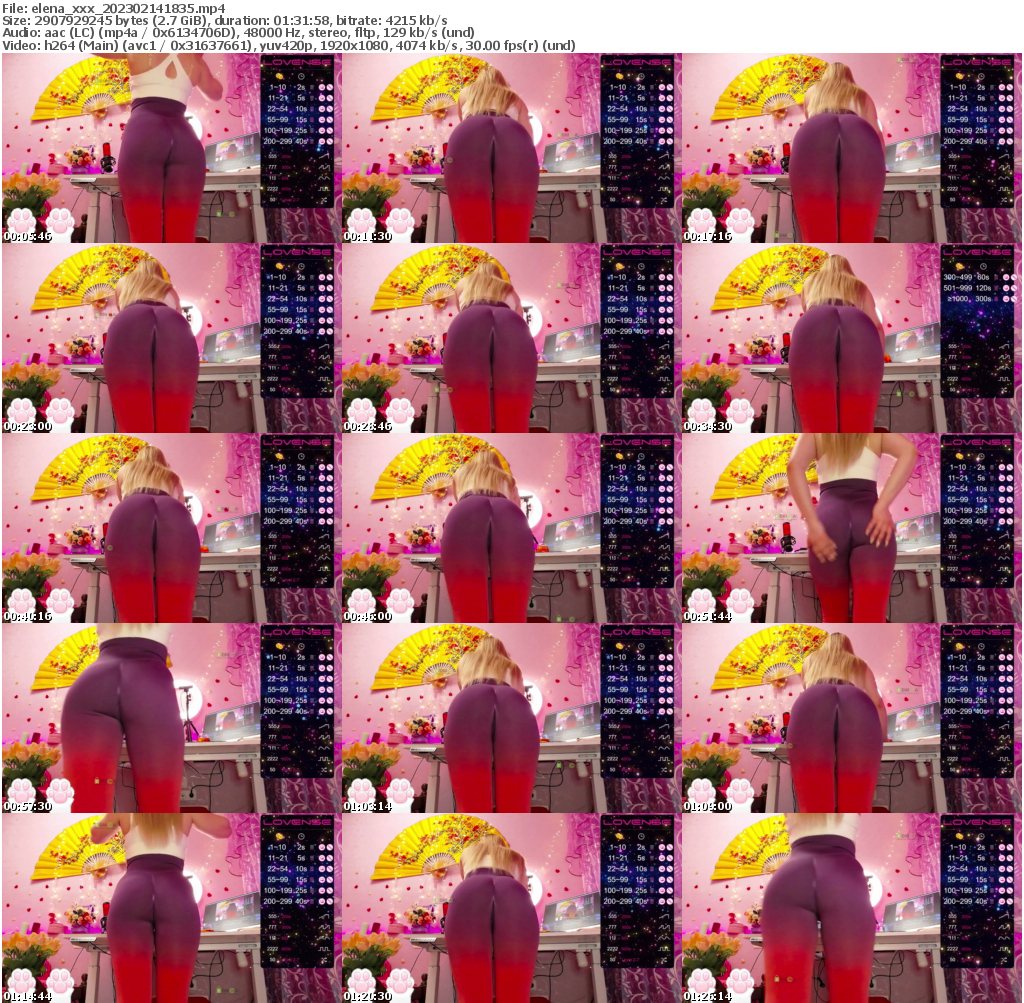 Preview thumb from elena_xxx on 2023-02-14 @ bongacams