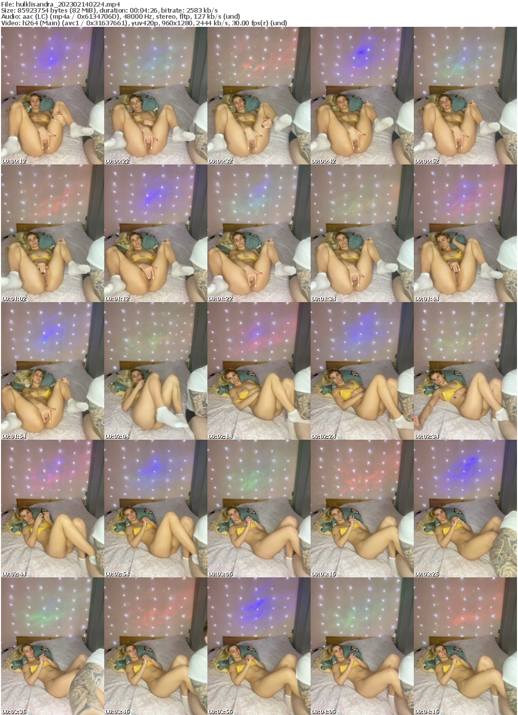 Preview thumb from hulklisandra on 2023-02-14 @ bongacams