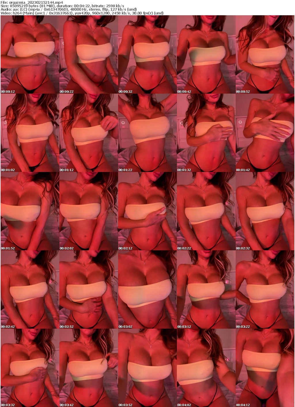 Preview thumb from orgazmia on 2023-02-15 @ bongacams