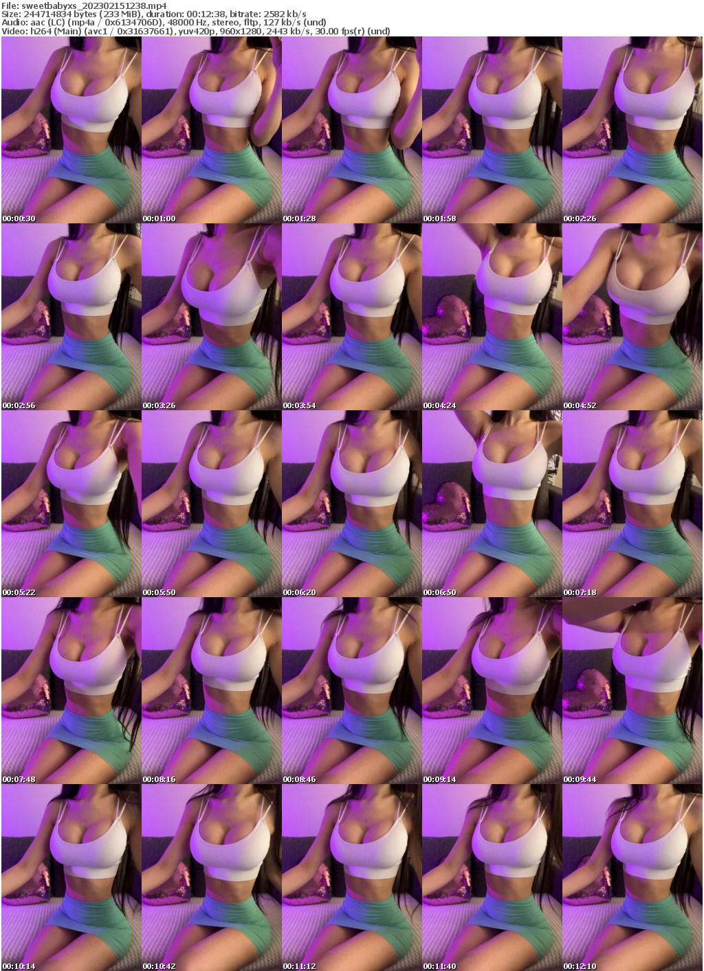 Preview thumb from sweetbabyxs on 2023-02-15 @ bongacams