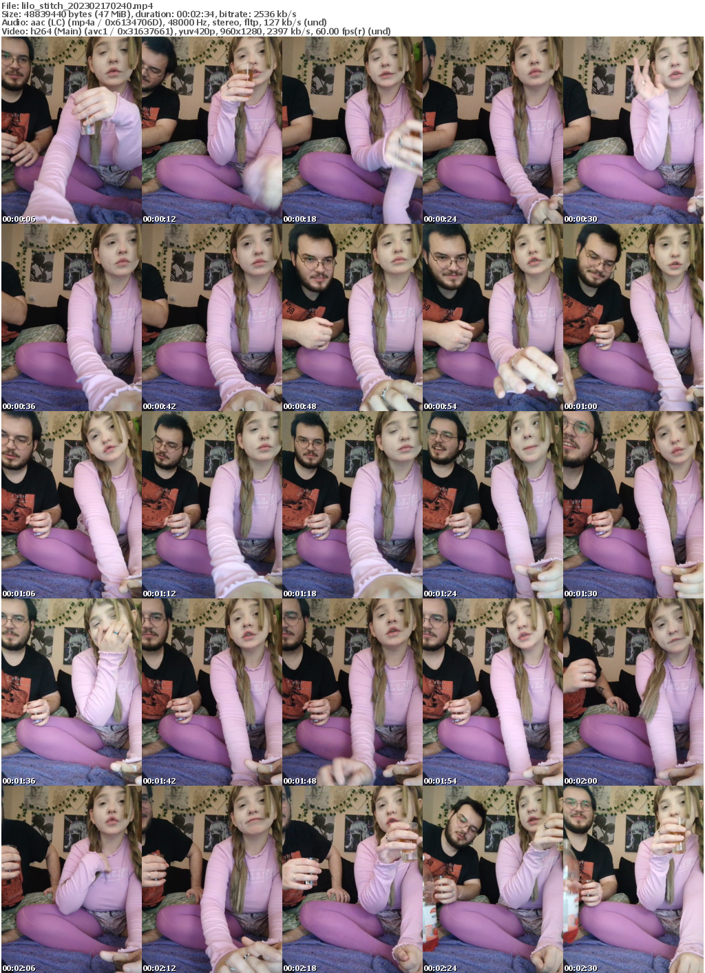 Preview thumb from lilo_stitch on 2023-02-17 @ bongacams