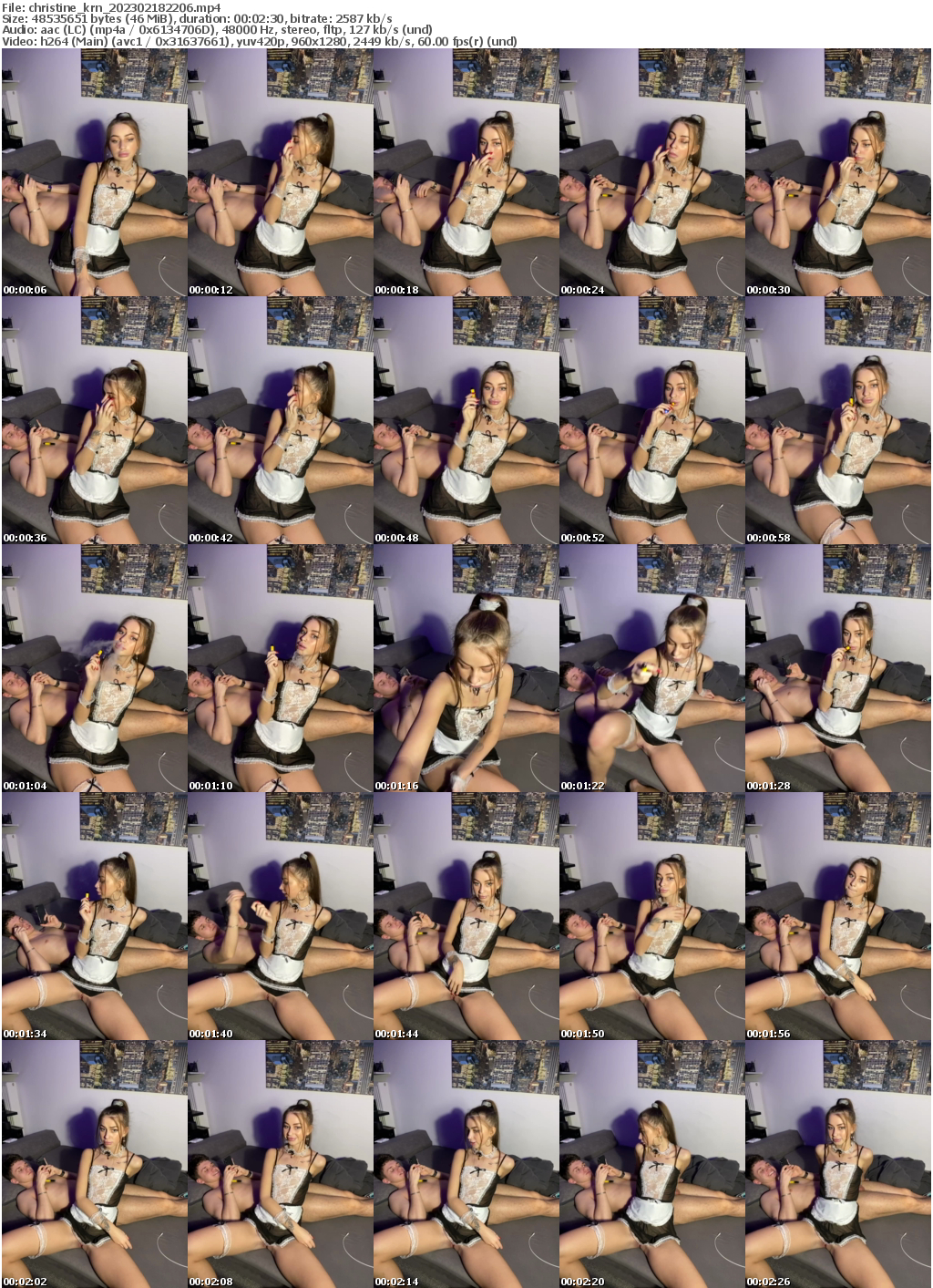 Preview thumb from christine_krn on 2023-02-18 @ bongacams